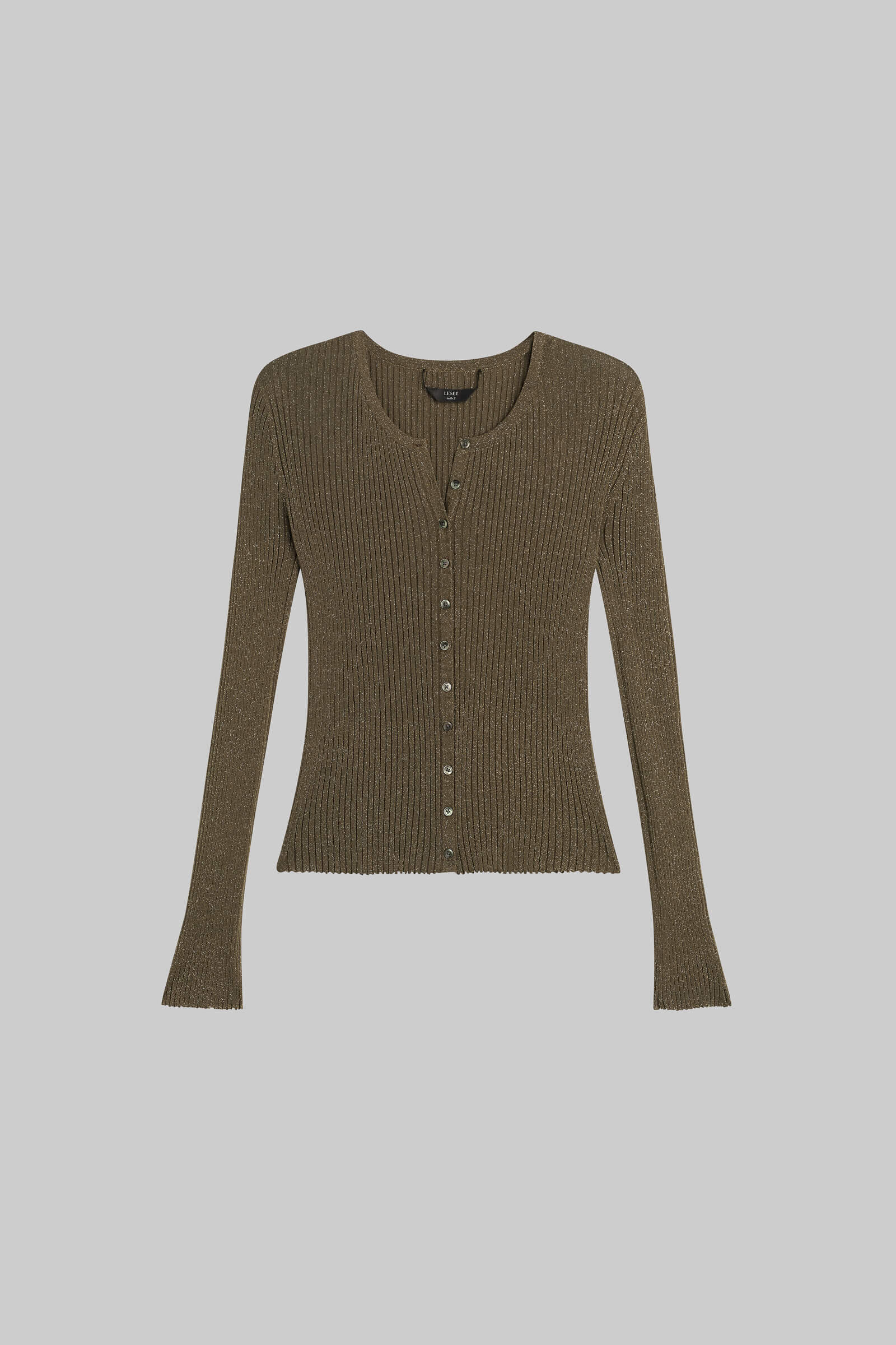 Blake Rib Crew Cardigan - Image 2