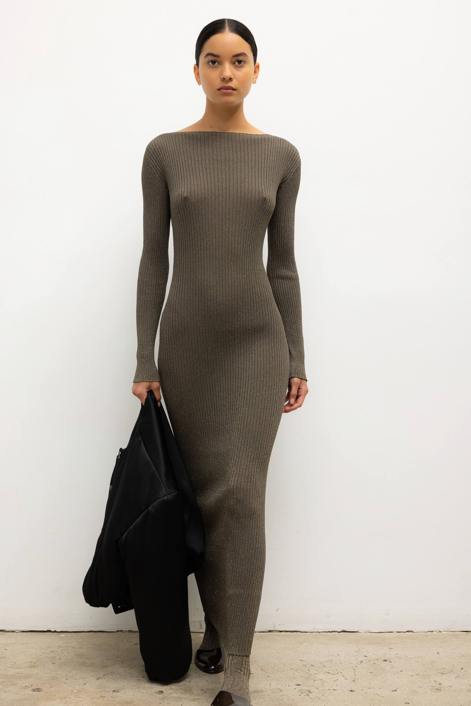Blake Rib Long Sleeve Maxi - Image 3
