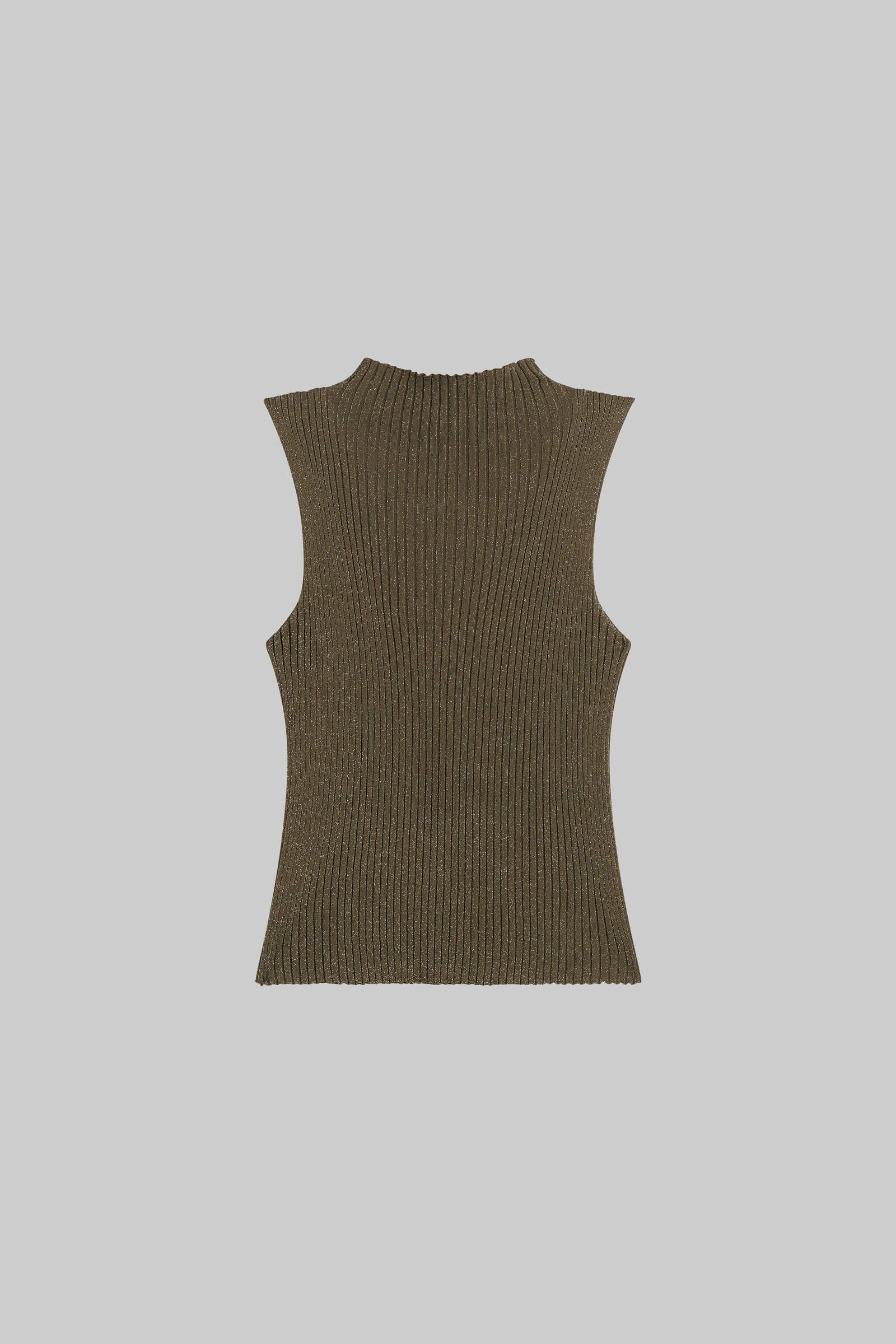 Blake Rib Sleeveless Turtleneck - Image 2