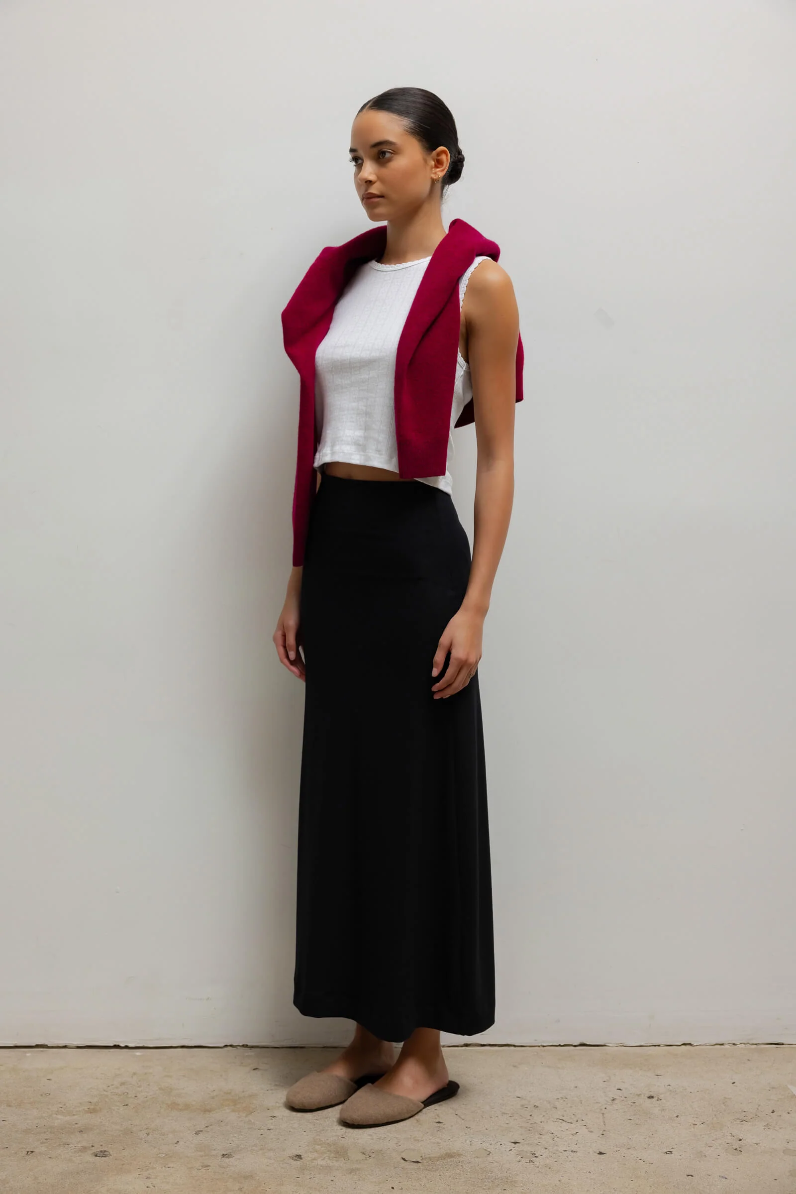 Lauren High Waist Midi Skirt - Image 4