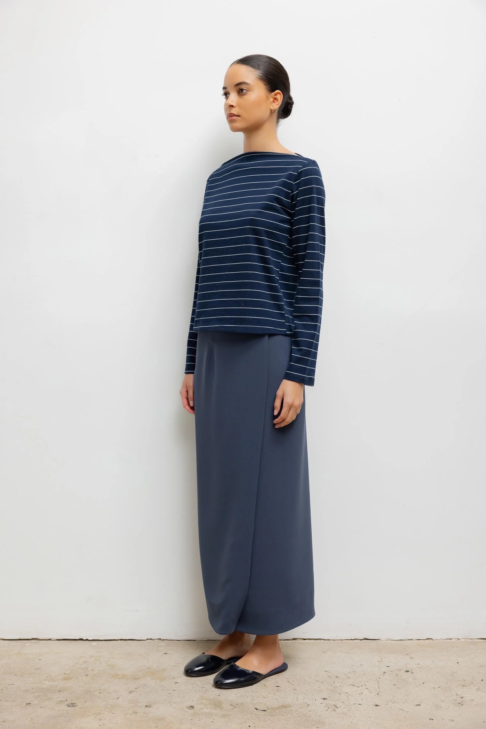 Margo Stripe Long Sleeve Boatneck - Image 6