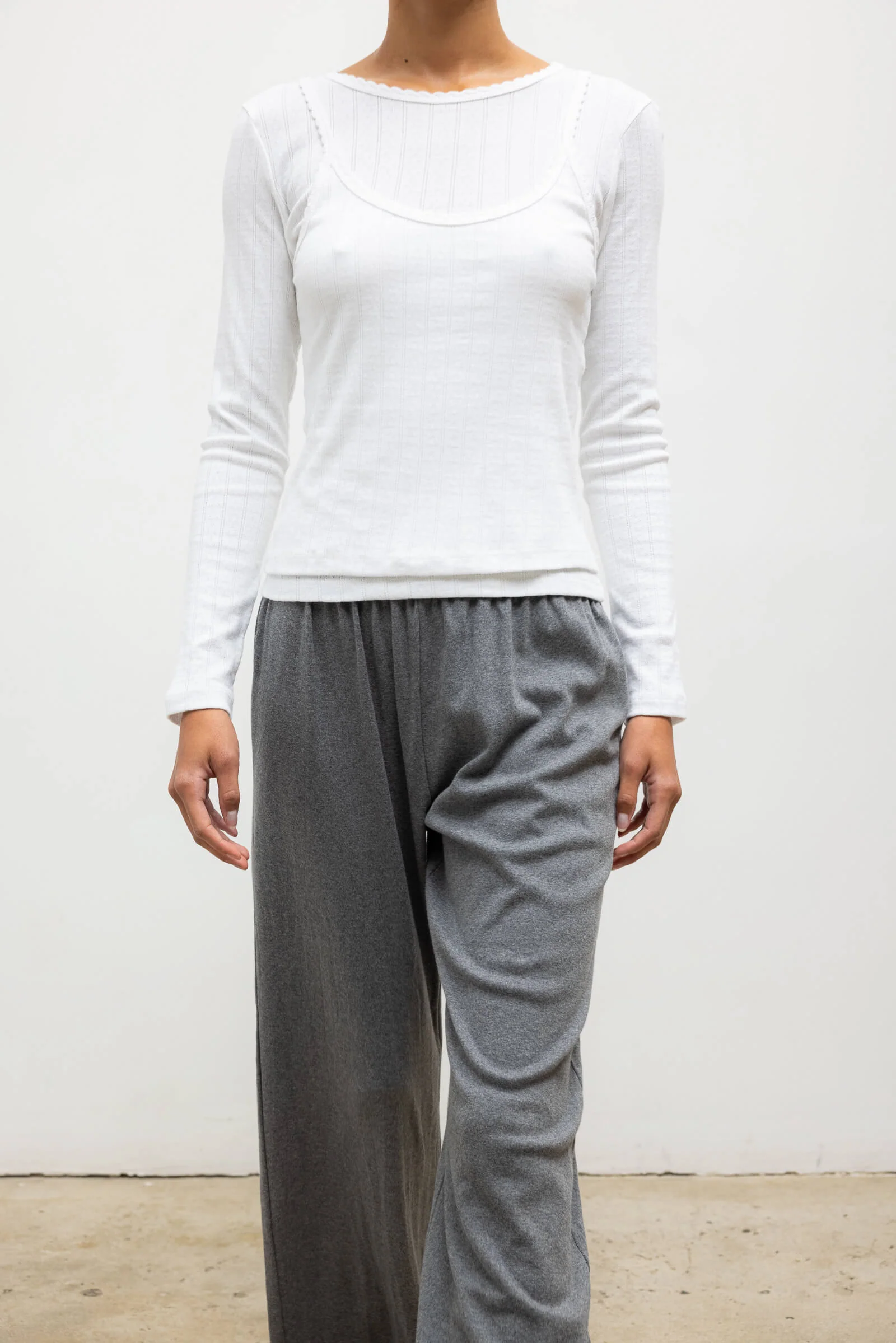 Pointelle Layered Long Sleeve - Image 5