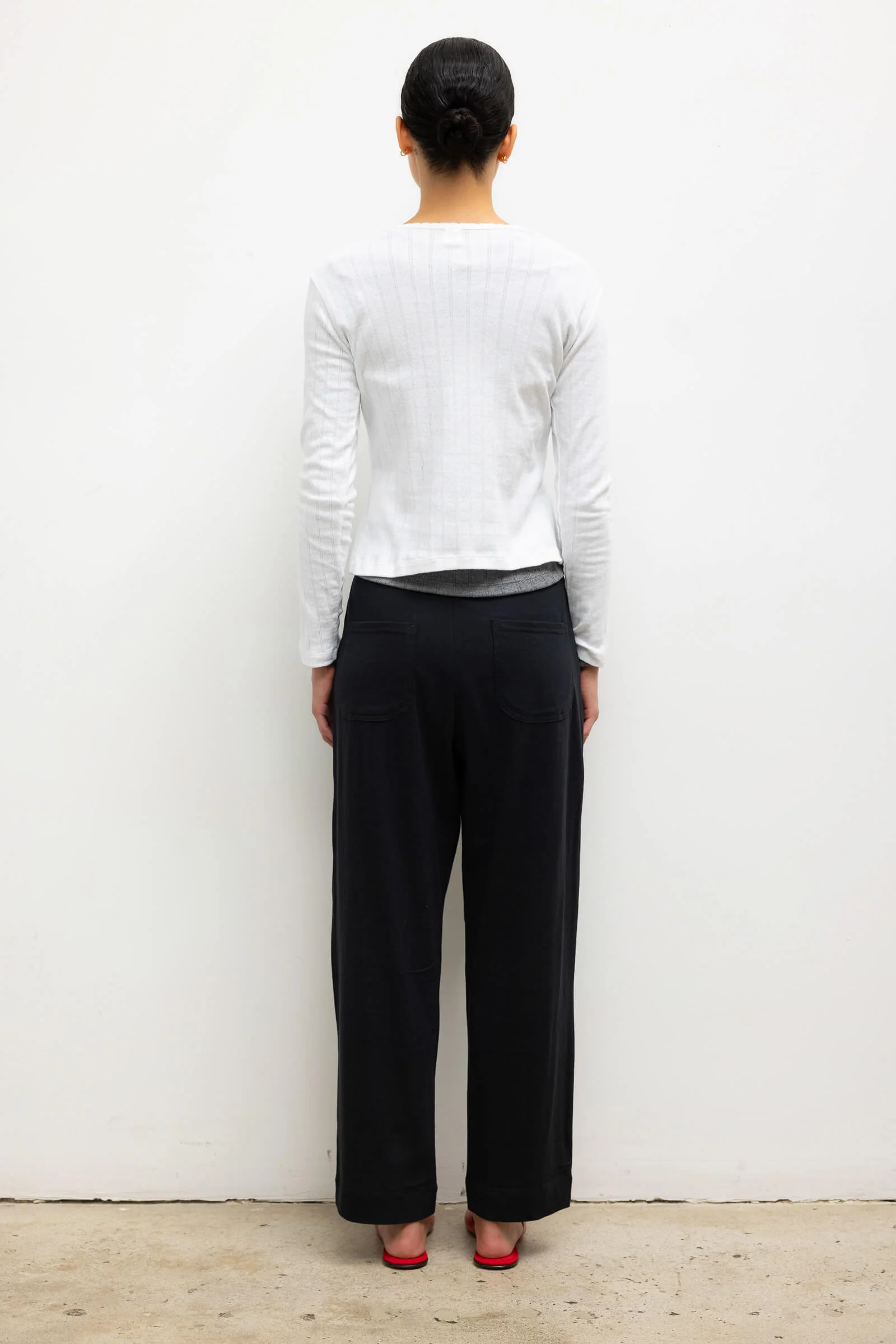 Pointelle Long Sleeve Henley - Image 7