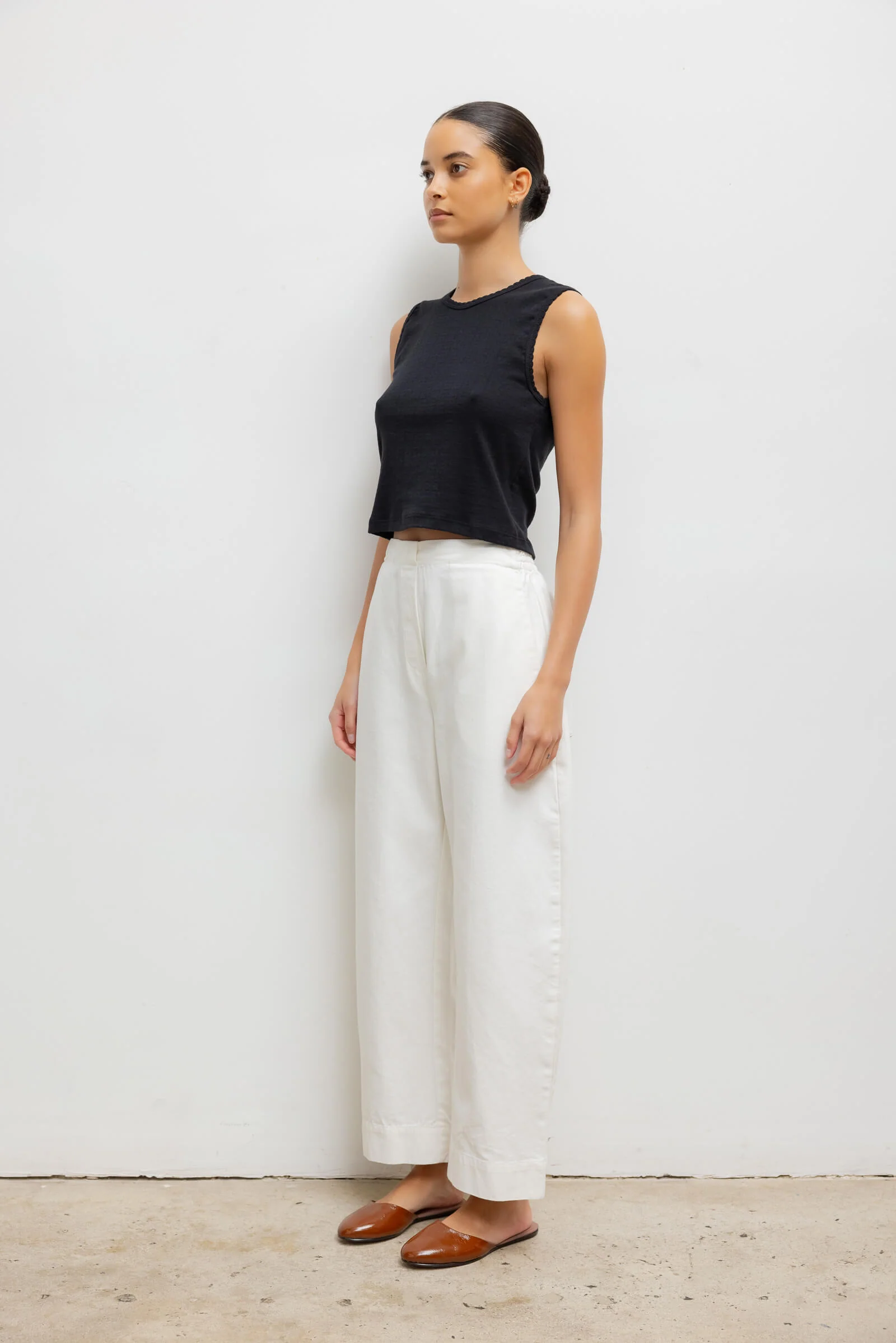 Pointelle Sleeveless Crew - Image 6