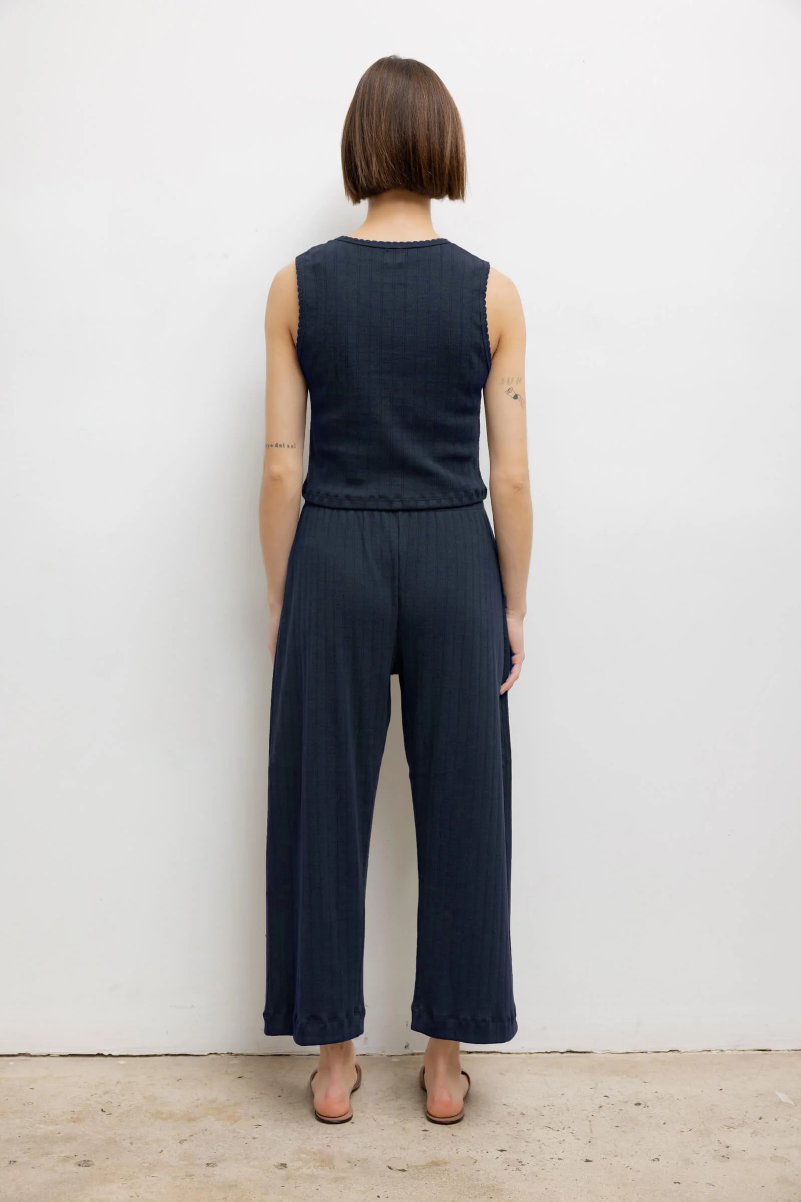 Pointelle Sleeveless Crew - Image 7