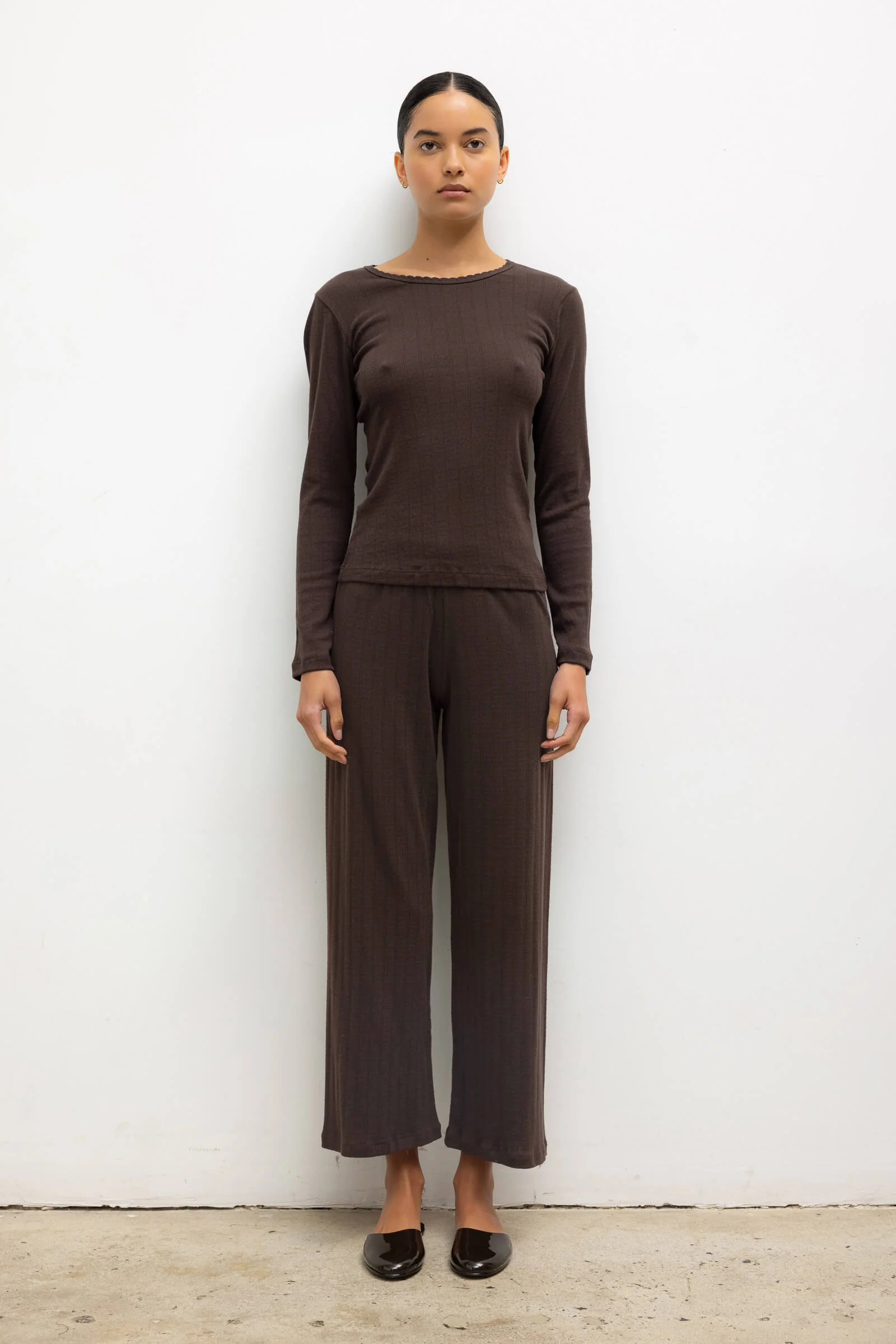 Pointelle Slim Fit Long Sleeve - Image 3