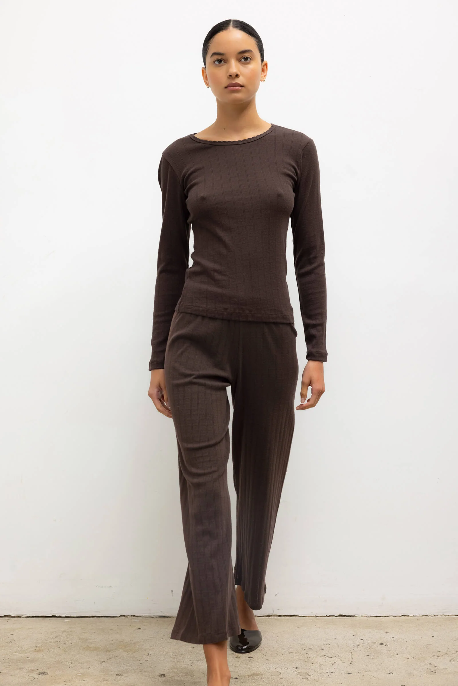 Pointelle Slim Fit Long Sleeve - Image 4