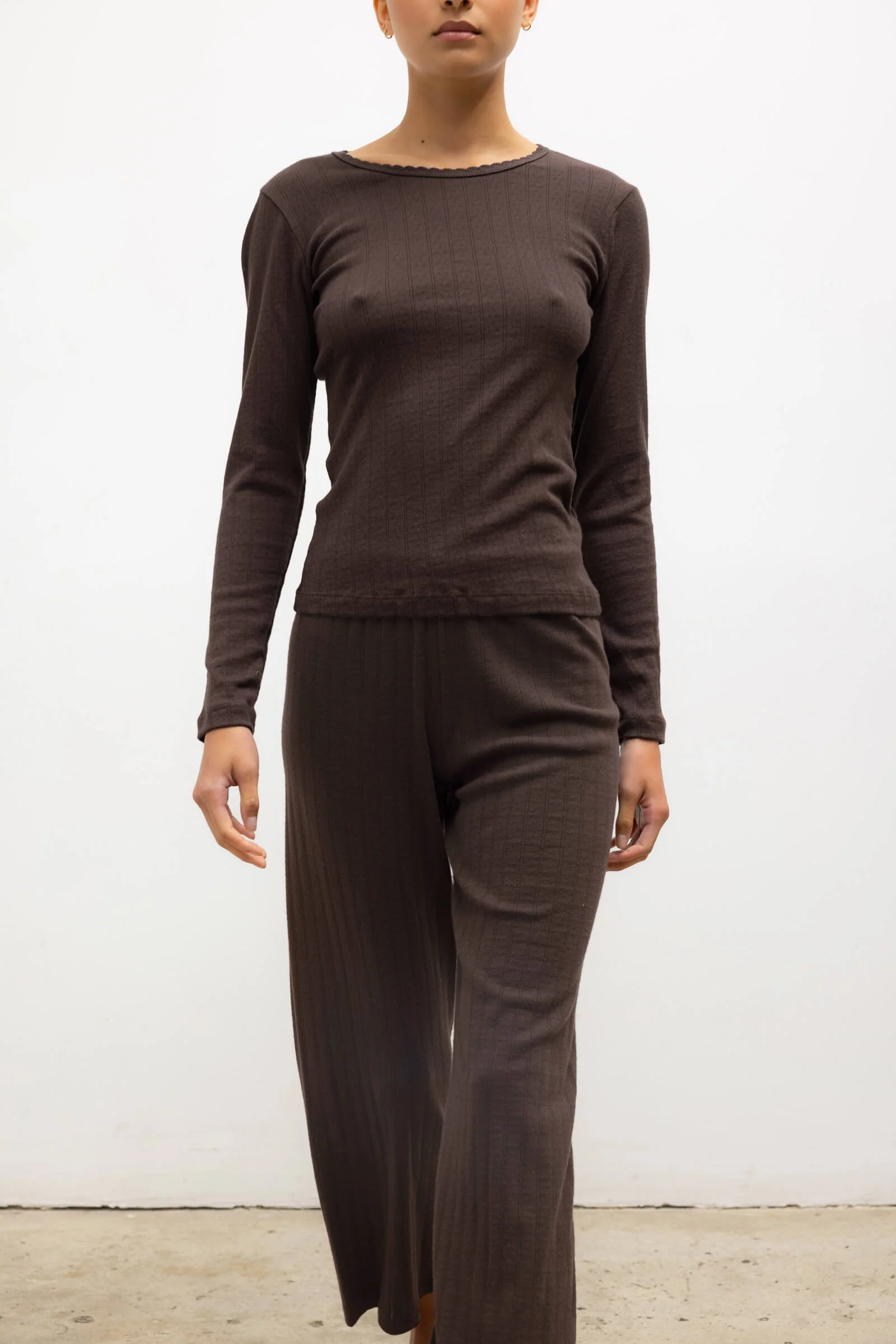Pointelle Slim Fit Long Sleeve - Image 5