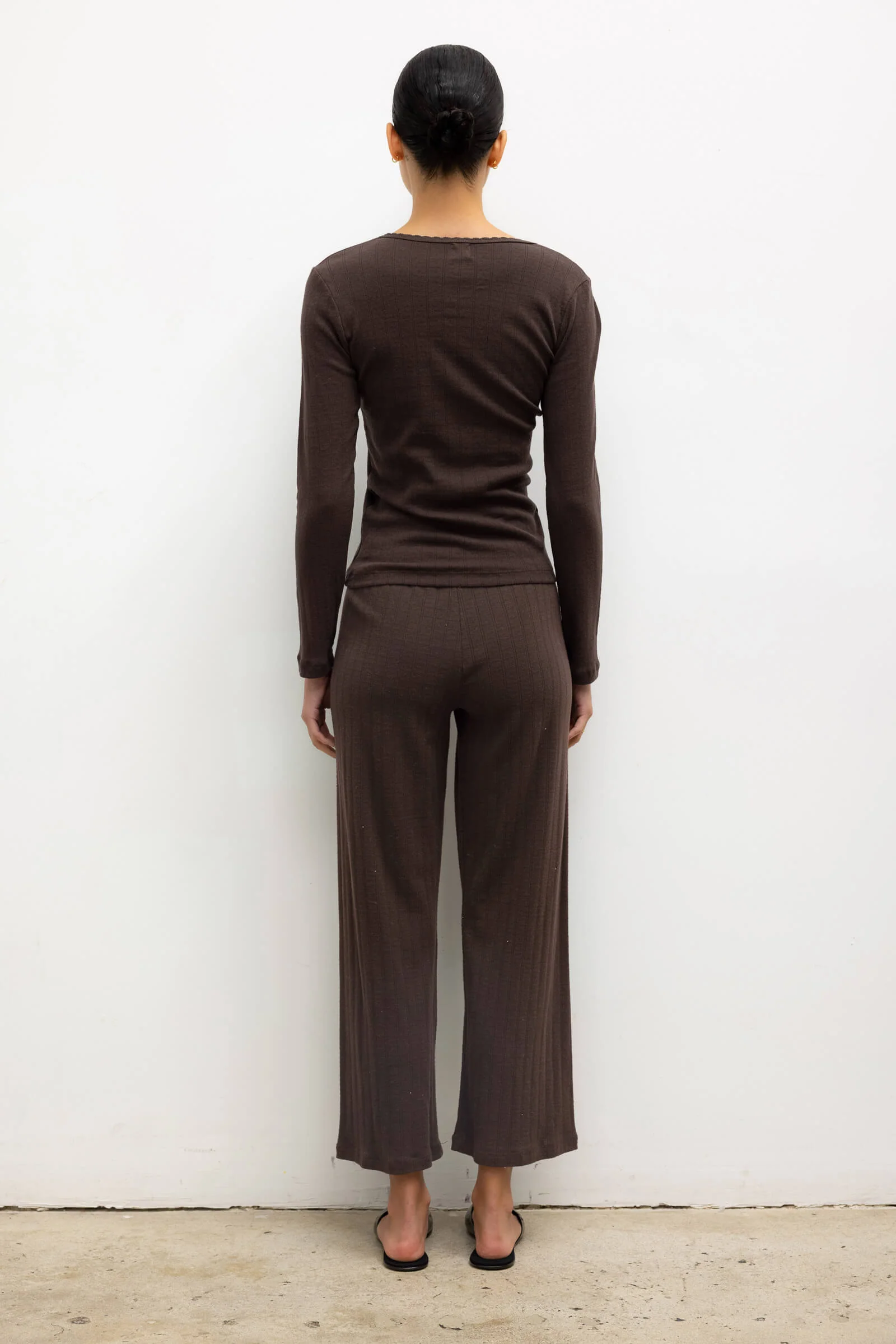 Pointelle Slim Fit Long Sleeve - Image 6