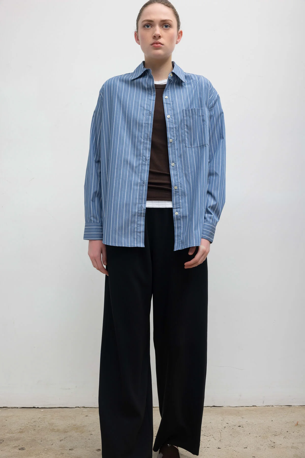 Yoshi Stripe Classic Oversized Button Down - Image 5